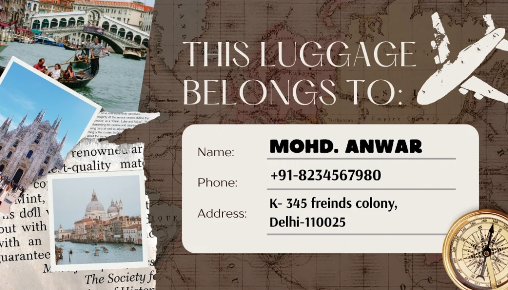 luggage card