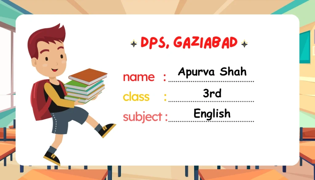 student name card