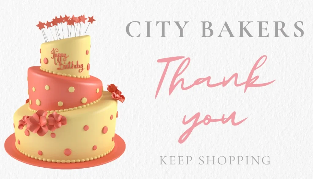 thankyou card for bakers